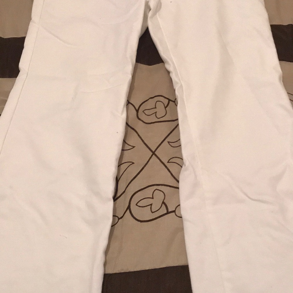 White Long Business Casual Pants